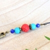 ~TIBETSKÁ~ Jedinečný tibetský náhrdelník s broušeným lapisem lazuli a howlitem s orientální řezbou