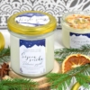 ~PŮLNOČNÍ ZÁZRAK~ Vánoční sójová svíčka zdobená pomerančem • kadidlo a pomeranč, 350 ml
