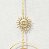 ~MINI SLUNEČNÍ~ Ručně vyráběný lapač Slunce s Feng Shui křišťálem, přívěsek Třetí oko, cca 14 cm