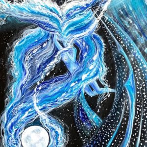 Autorský ilustrovaný plakát Do hlubin