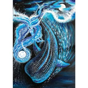 Autorský ilustrovaný plakát Do hlubin