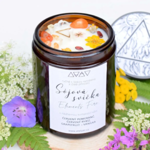 Přírodní sójová svíčka Elements Fire