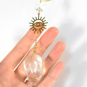 Lapač Slunce Moon s křišťálem