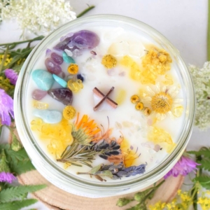 Přírodní sójová svíčka s dřevěným knotem Protihmyzka