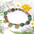 Rudraksha náramek z minerálů Jungle, spirála