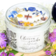 Přírodní olivová svíčka s dřevěným knotem Wild herbs
