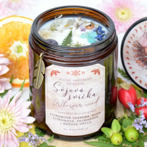 Přírodní sójová svíčka Whisper wind