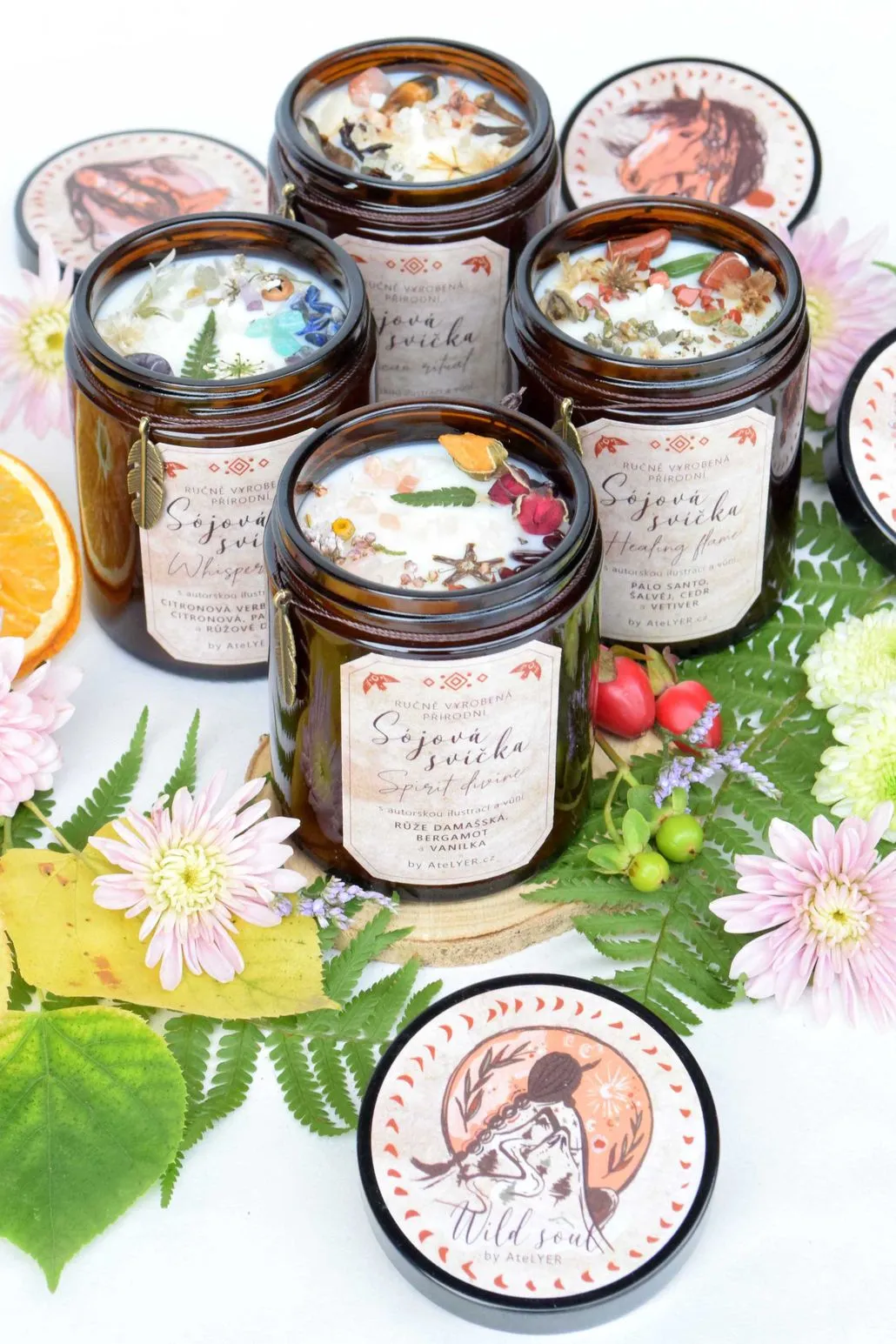 Přírodní sójové svíčky Wild soul