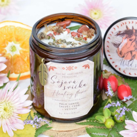 Přírodní sójová svíčka Healing flame