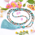 Boho náhrdelník z minerálů a kokosového dřeva Bohemian whispers 5