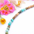 Boho náhrdelník z minerálů a kokosového dřeva Bohemian whispers