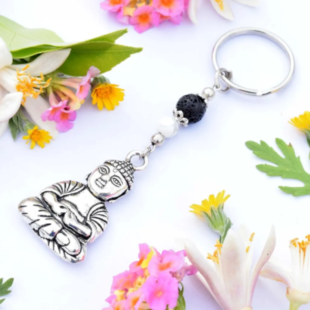 Originální přívěsek na klíče Buddha Jin a Jang