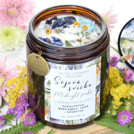 Přírodní sójová svíčka Midnight peaks