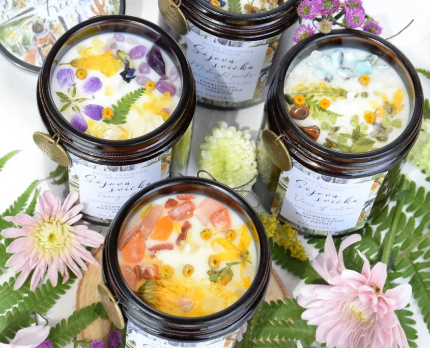 Přírodní sójové svíčky kolekce Born to be Free