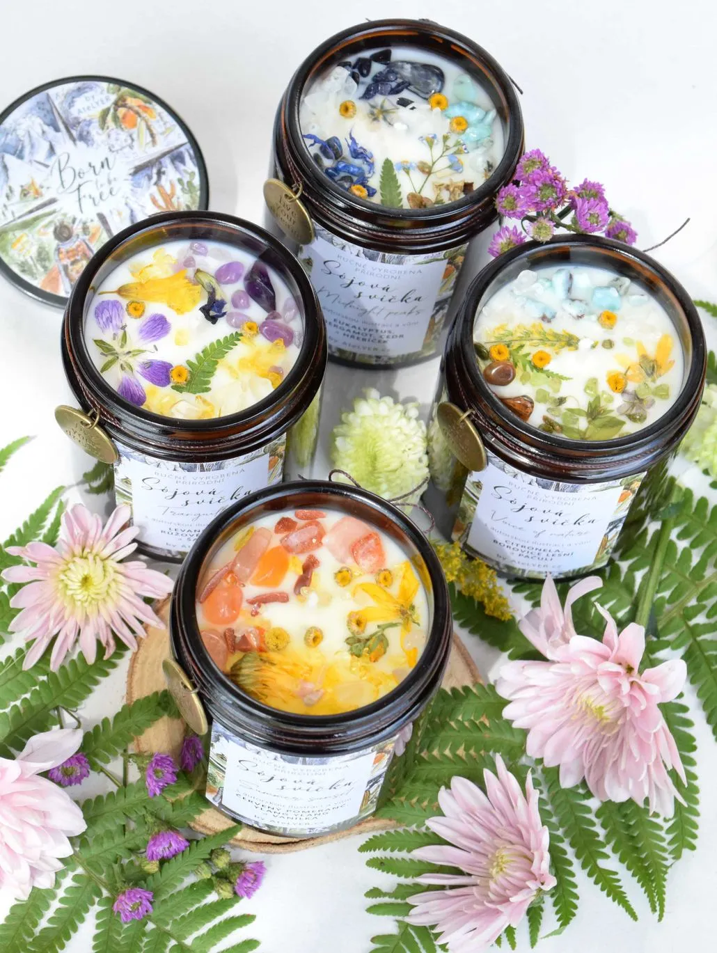 Přírodní sójové svíčky kolekce Born to be Free