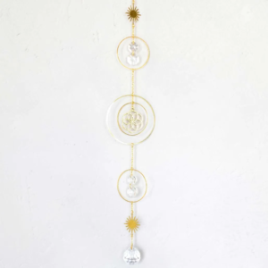 Lapač Slunce Sacred geometry s Feng shui křišťály 2
