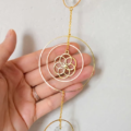 Lapač Slunce Sacred geometry s Feng shui křišťály 2