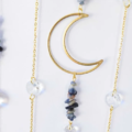 Velký lapač Slunce Moon s Feng shui křišťály a minerály, Water