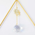 Velký lapač Slunce Triangle s Feng shui křišťály a minerály, Sun