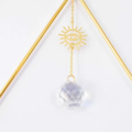 Velký lapač Slunce Triangle s Feng shui křišťály a minerály, Air