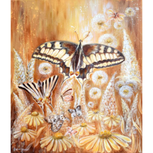Originální obraz na plátně Chrysalis, 50x60 cm, akryl