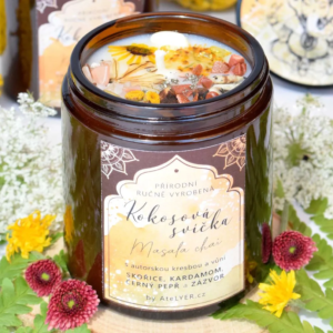 Přírodní kokosová svíčka svíčka Masala chai