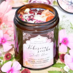 Přírodní kokosová svíčka svíčka Shakti bloom